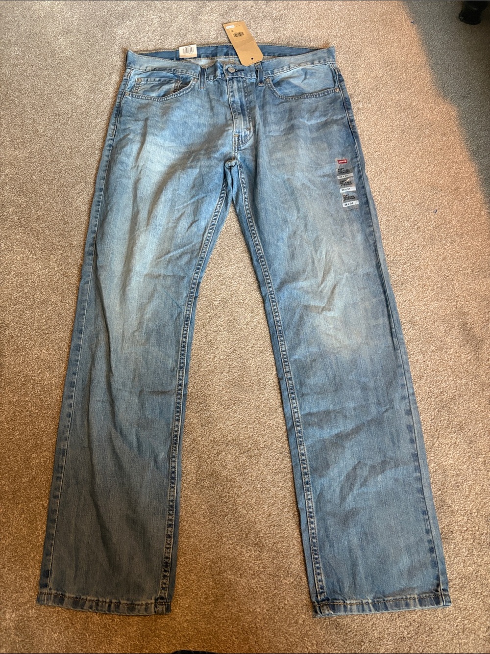 Levi's Light Blue 559 relaxed Straight-Leg Men’s Jeans size 36 x 34